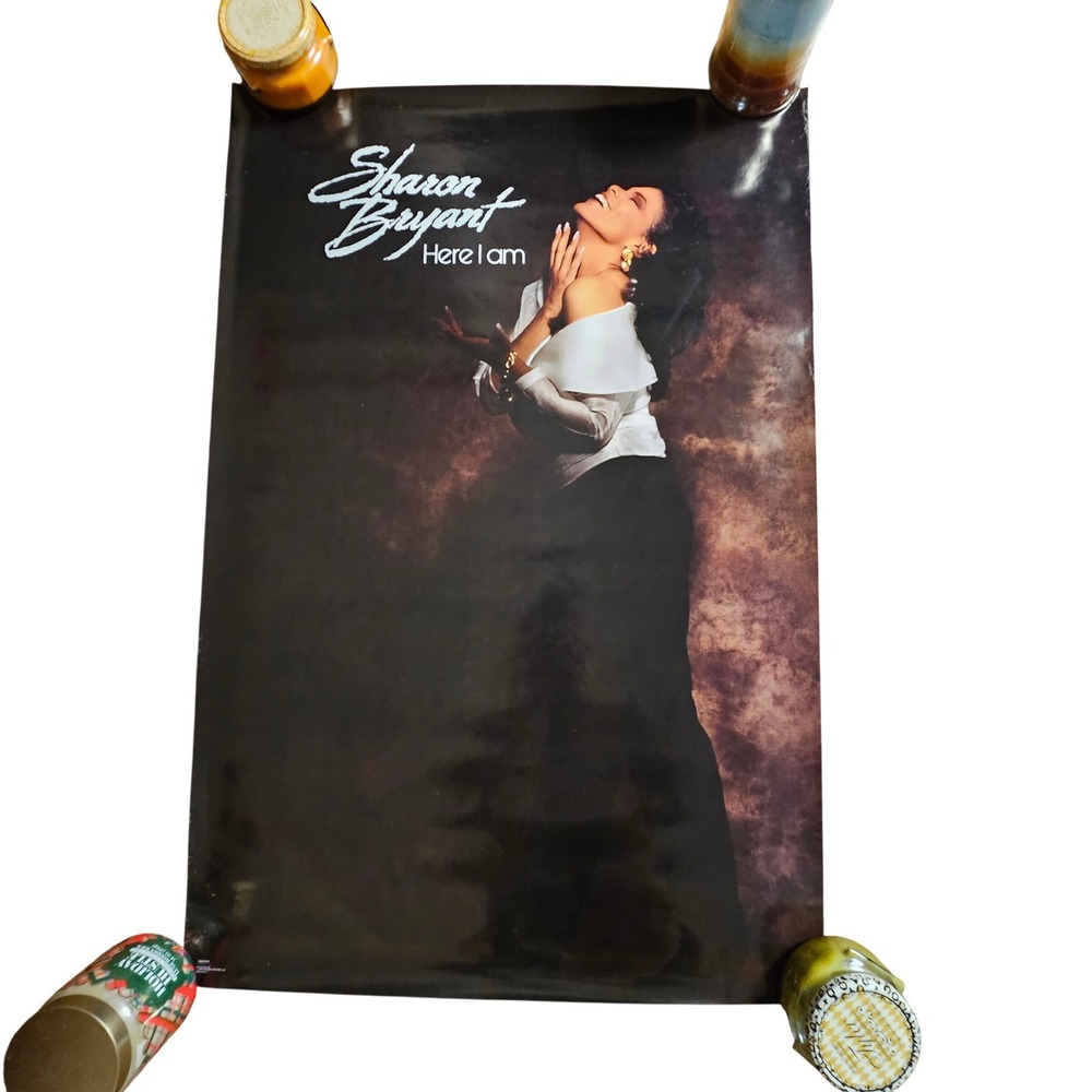 Sharon Bryant Here I Am Vintage 1989 Promo Album Poster 24x36 PolyGram Funk Soul